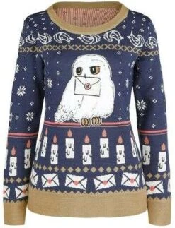 Weihnachtspullover "Hedwig" Aus Harry Potter