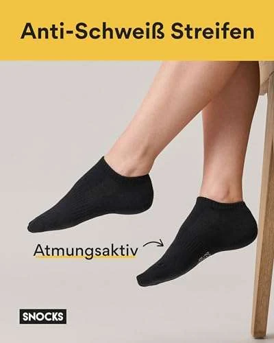 Snocks Sneaker Socken Herren & Damen 6er Set Gr. 35-54 Kurze Socken Baumwolle 6 Snocks Sneaker Socken Herren & Damen 6er Set Gr. 35-54 Kurze Socken Baumwolle – Bild 6