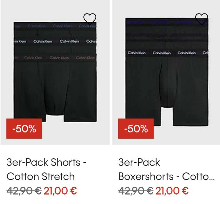 Black Friday Deals Bei CALVIN KLEIN Mit Bis Zu 50% Rabatt, Z.B. 3er Boxershorts Für 21€ (zzgl. Versand) 1 Black Friday Deals Bei CALVIN KLEIN Mit Bis Zu 50% Rabatt, Z.B. 3er Boxershorts Für 21€ (zzgl. Versand)