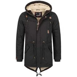 Alessandro Salvarini Winterjacke Herren Warm Atmungsaktiv 100% Baumwolle
