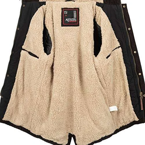 Alessandro Salvarini Winterjacke Herren Warm Atmungsaktiv 100% Baumwolle 6 Alessandro Salvarini Winterjacke Herren Warm Atmungsaktiv 100% Baumwolle – Bild 6