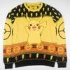 Pokemon Weihnachtspullover Mit Pikachu | 100% Baumwolle | Gestrickt | Offiziell Lizenziert | Größe: XS - XXL