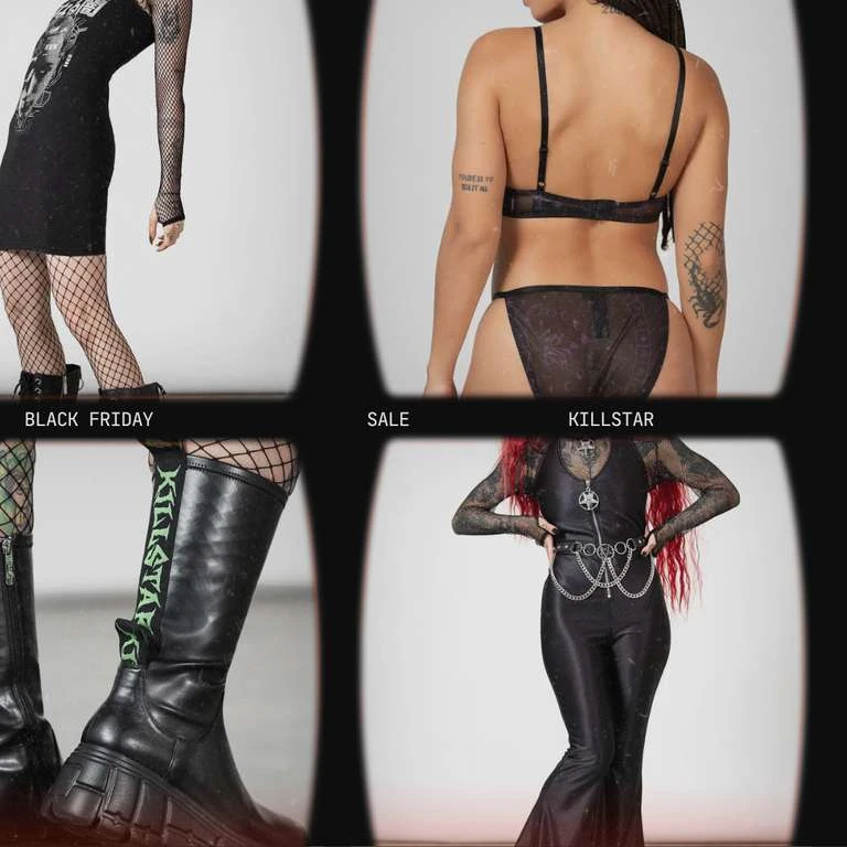 KILLSTAR - Black Friday Sale 2023: Bis Zu 80 % Rabatt (Kosmetik, Kleider, Unterwäsche Etc.) | Gothic Und Alternative-Kleidung 1 KILLSTAR - Black Friday Sale 2023: Bis Zu 80 % Rabatt (Kosmetik, Kleider, Unterwäsche Etc.) | Gothic Und Alternative-Kleidung