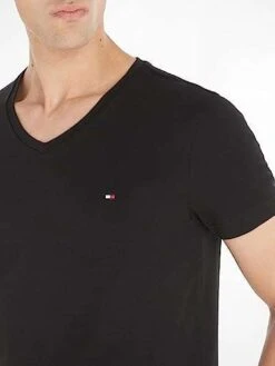 Tommy Hilfiger Herren T-Shirt Kurzarm Core Stretch V-Ausschnitt -Mode Kleidung Verkauf 2270756 1 3