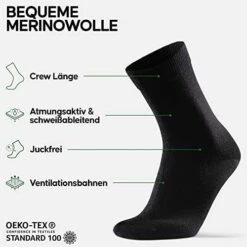 [prime] 3er Pack Danish Endurance Anzugsocken Aus Premium Merinowolle | Versch. Farben Und Größen Ab 18,41 € - 21,21 € -Mode Kleidung Verkauf 2270855 1 3