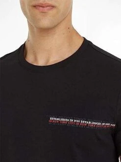 Tommy Hilfiger Herren T-Shirt Kurzarm Stripe Rundhalsausschnitt (Amazon Prime) -Mode Kleidung Verkauf 2271345 1 2