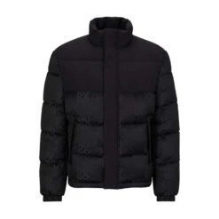 HUGO BOSS SCHWARZE SYNTHETISCHE DAUNENJACKE