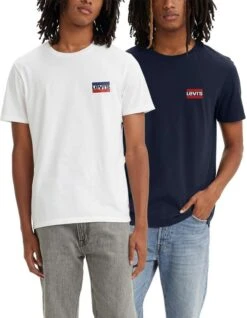 Levi's Herren 2-Pack Crewneck Graphic Tee T-Shirt / Gr. XS - XL @ Amazon Frankreich