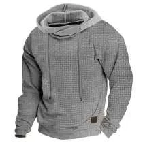 Herren-Kapuzenpullover, Outdoor-Sport, Einfarbig, Langärmelig, Cotosen