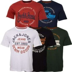 JACK AND JONES Herren Tikk T-Shirts Mehrfarbig Für 36,98 Euro Inkl Versand (statt 79,99 Euro)