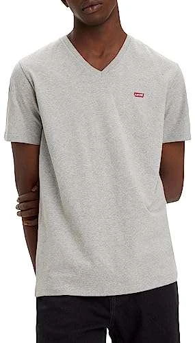 Levi's Herren Original Housemark V-neck T-Shirt (1er Pack) Grau XS-XXL Prime 3 Levi's Herren Original Housemark V-neck T-Shirt (1er Pack) Grau XS-XXL Prime – Bild 3