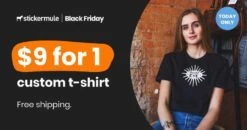 Stickermule Personaliserbares Schwarzes T-Shirt Für 8€ Inkl. Versand