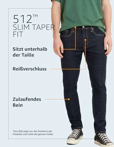 Levi's Herren Jeans 512 Slim Taper | viele Größen | Farbe: Pelican Rust 6 Levi's Herren Jeans 512 Slim Taper | viele Größen | Farbe: Pelican Rust – Bild 6