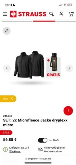 2x Microfleece Jacke Dryplexx Micro AKTUELL Günstiger