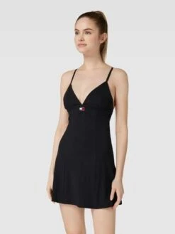 Damen Minikleid Von Tommy Jeans, Stretch, Schwarz, Größen XXS Und L