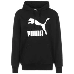 Puma Classics Logo Herren Kapuzenpullover | In Schwarz Oder Grau, Herrengrößen S-L, 100 % Baumwolle -Mode Kleidung Verkauf 2280860 1 2