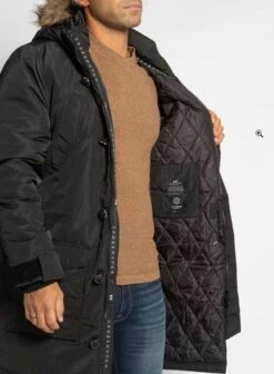 Crosshatch Parka | Farbe: Schwarz | Gr. M, L, XL Und XXL -Mode Kleidung Verkauf 2281193 1 2