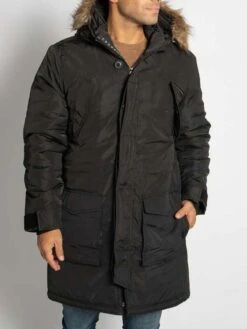 Crosshatch Parka | Farbe: Schwarz | Gr. M, L, XL Und XXL -Mode Kleidung Verkauf 2281193 1 3