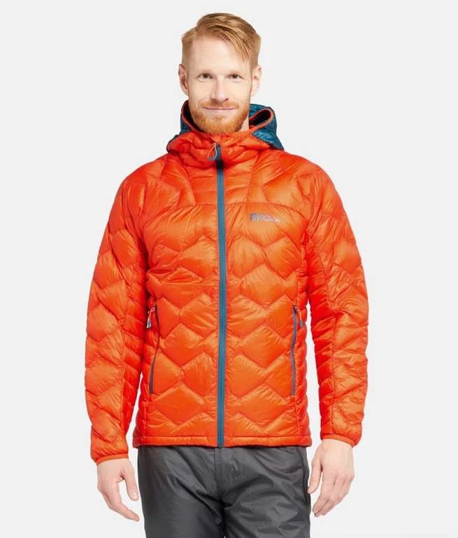Jack Wolfskin Herren Alpspitze Down Hoody Skit Jacke Orange 1 Jack Wolfskin Herren Alpspitze Down Hoody Skit Jacke Orange