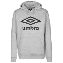 UMBRO ACTIVE STYLE LARGE LOGO KAPUZENPULLOVER HELLGRAU / SCHWARZ HERREN Hoodie Für 12,89 Euro (S-M)