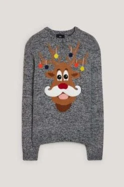 Weihnachtspullover Mit Rudolf-Motiv 5 Weihnachtspullover Mit Rudolf-Motiv -Mode Kleidung Verkauf 2283056 1 2