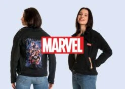 Exklusiver Marvel Deal: Infinity Saga Group Jeansjacke – Zeige Deine Superhelden-Power! [click&collect]