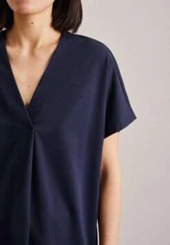 [Otto Up] Seidensticker V-Neck Shirt Oversized In Dunkelblau Für Damen (Gr. 34 & 36) -Mode Kleidung Verkauf 2285041 1 2