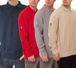 PGA TOUR Herren Langarm-Poloshirt Mit Hohem Baumwoll-Anteil (Picqué) Golf-Mode