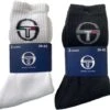 27 Paar Sergio Tacchini Sport- & Tennissocken | 9x3er Pack, Weiß Und Schwarz, Gr. 39-42 & 43-46