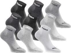18 Paar PUMA Quartersocken Statement Edition | Damen Und Herren, Gr. 35 - 49, Verschiedene Farben (1 Paar Für 1,28 €) [prime]