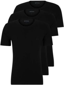 (BestSecret) 3er Pack Hugo Boss T-Shirt (100% Baumwolle; S Bis 2XL; Schwarz, Weiß Oder Andere Farben)